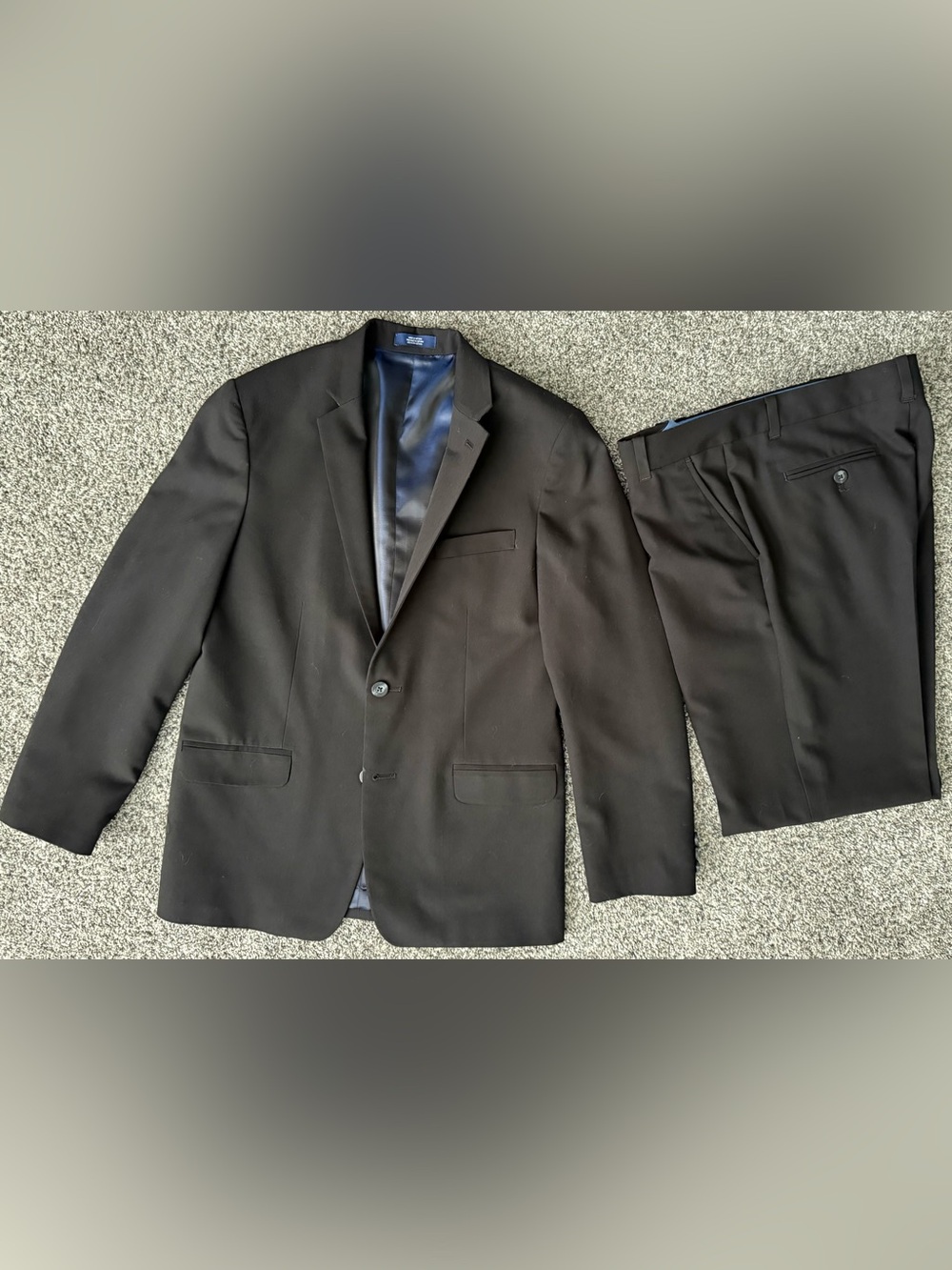 Boy’s Classic Black Two-Piece Suit Jacket & Pants